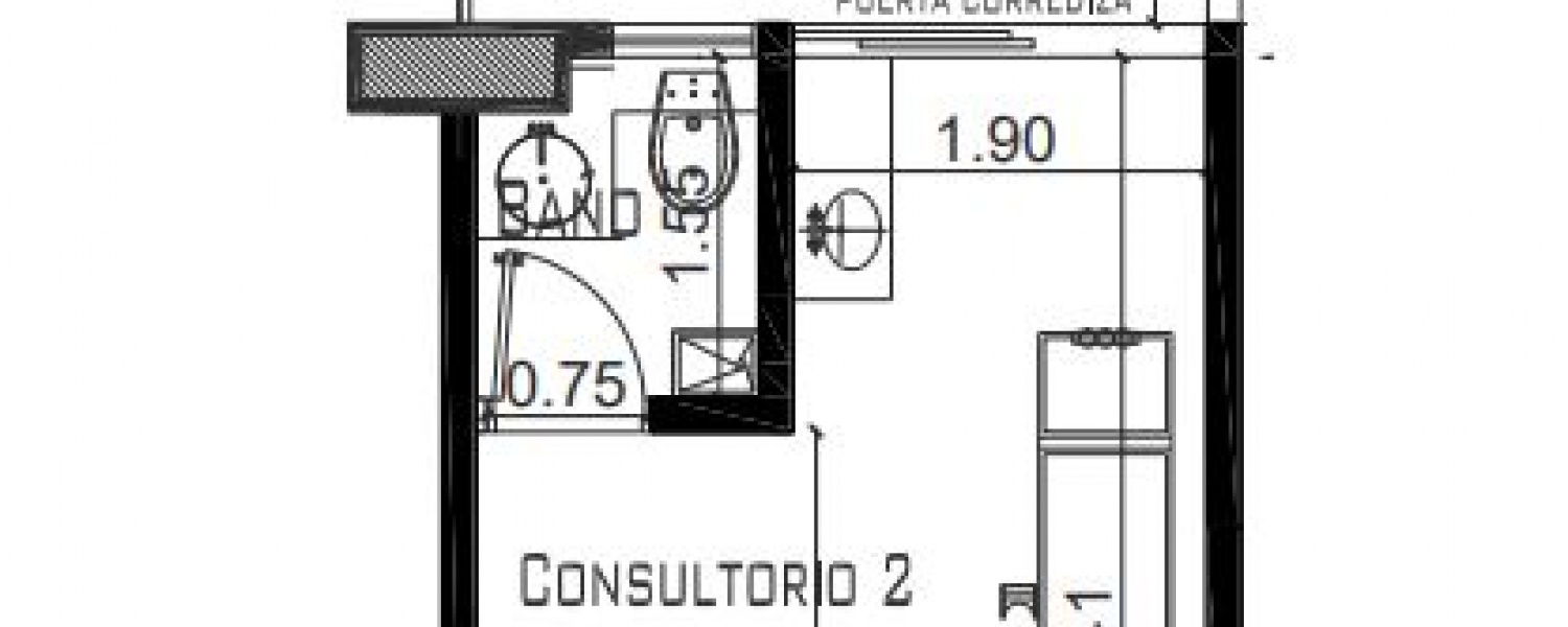 1 Dormitorio Bedrooms, ,1 BañoBathrooms,Oficina,Venta,2606